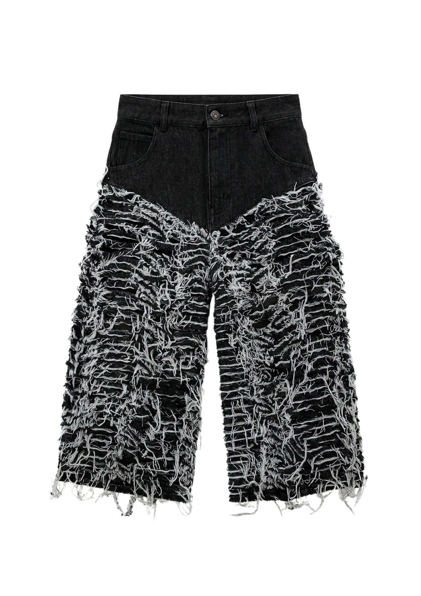 Layered Distressed Shorts